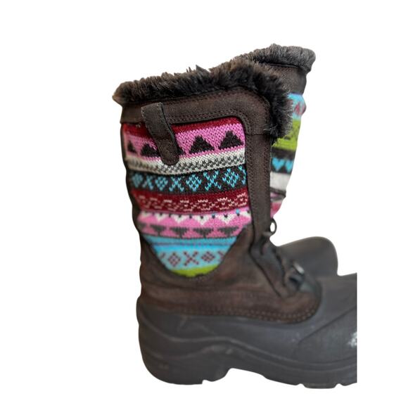 The North Face Shellista Lace Novelty Winter Boots Girls Sz 7 - Picture 4 of 10